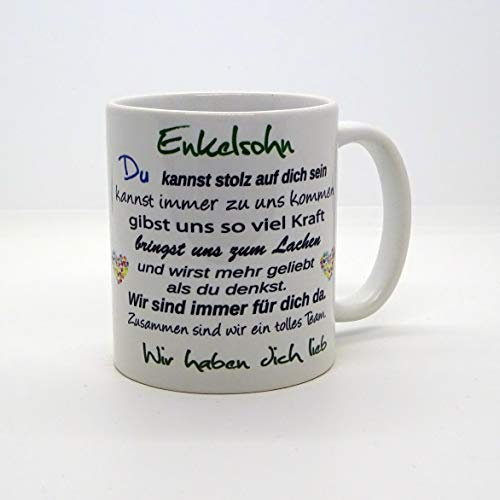 Kaffeebecher ~ Tasse - Enkelsohn -wir ~ Enkel Oma~ Weihnachten Geschenk