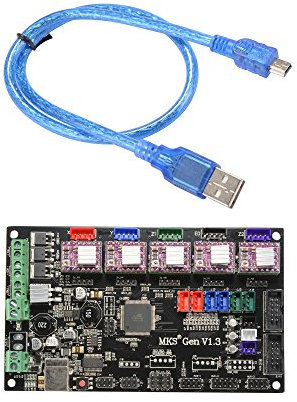 3D Printer MKS Gen V1.3 Controller Board Integrated Mega2560 R3 Ramps1.4 with 5Pcs DRV8825 Driver