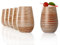 Stölzle Lausitz Wassergläser Twister Weiß-Bronze 6er-Set 465 ml – Allroundgläser für Wasser, Saft & Cocktails – Hochwertige Trinkgläser aus bleifreiem Kristallglas – Spülmaschinengeeignet & stoßfest