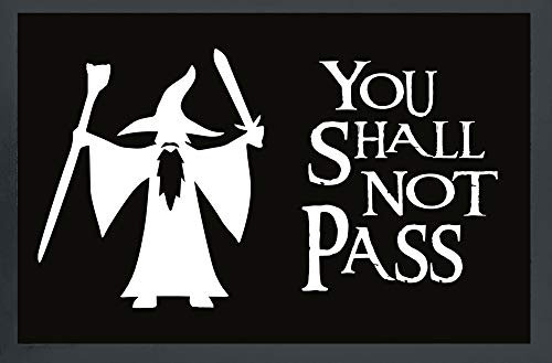 empireposter You Shall not Pass - Fussmatte, Größe: 60 x 40 cm, Material Polypropylen