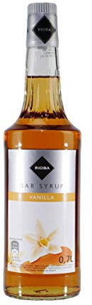 Rioba Vanilla (Vanille) Bar-Syrup 0,7L -alkoholfrei- (1:7 Mischungsverhältnis) - geeignet für Vegetarier und Veganer.