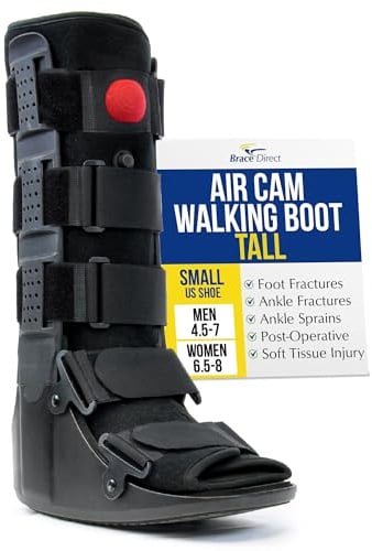 Brace Direct Tall Air CAM Walker Fracture Boot - Orthopedic Boot for Foot Fractures, Sprained Ankles & Surgery Recovery (Small - US Shoe Men 4.5-7 / Women 6.5-8)