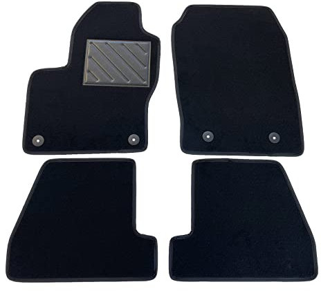 Alfombrillas para Ford Focus III de 2011 a 2018 Round Fix Talonera de Goma Reforzada, Antideslizante