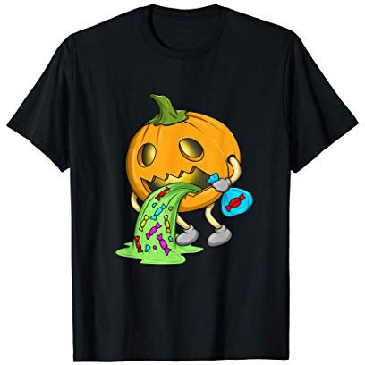 Pumpkin Demasiado Caramelo Jack O Linterna de Halloween Camiseta