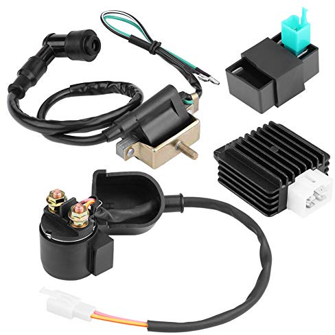 Bobina di accensione 5 pin CDI scatola solenoide regolatore raddrizzatore Kit relè di avviamento per 50 70 90 110 ATV Quad