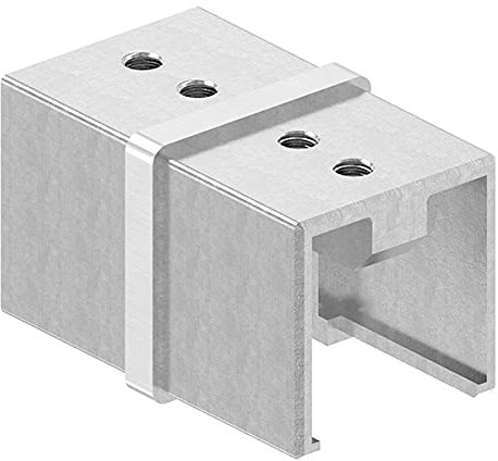 Verbinder | für Quadrat-Nutrohr: 40x40 mm | V2A