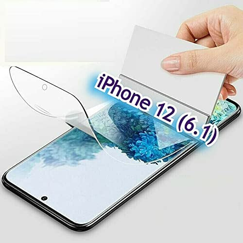 Cracksin Gorilla Schutzfolie für iPhone 12 [2 Stück] Nano-Tech, Klar, [6.1 Zoll] 100% Fingerabdrucksensor Displayschutz Screen Protector