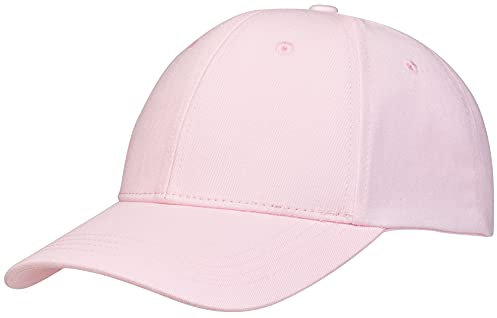 Pembroke® Casquette de Baseball, Femmes et Hommes, 100% Coton, Rose Clair, Taille Unique, Ajustable