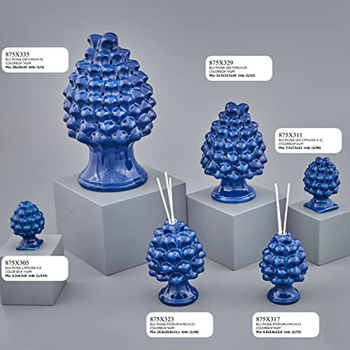 Ingrosso e Risparmio Sizilianische Zapfen, blau, aus Keramik, verschiedene Größen und Arten, Gastgeschenke für Hochzeit, Thema (C1B875X329)