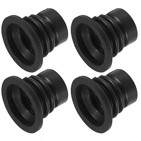 sourcing map Lave-linge Vidange Tuyau étanchéité Silicone étanchéité Bouchon Anneau pour Toilettes Cuisine Buanderie 39mm Noir Coffret de 4
