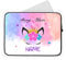 Personalised Laptop Case Sleeve - Unicorn - Colourful - Tablet or iPad Bag - Girls Ladies Gift (9-10 inch)