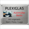 INDIGOS UG - Schilder selbst gestalten - Schild personalisiert mit Foto und Text - Acrylglas 5 mm - 12 Größen - Logo - für Garage, Hotel, Parkplatz, Schule, Carport, Firma - individuell