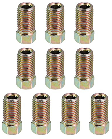 X AUTOHAUX Lot de 10 raccords de tube de frein pour moto 3/8 x 24 UNF pour 3/16
