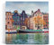 Paul Sinus Wandbild 80x80cm Amsterdam Holland Kanal Boote traditionelle Häuser
