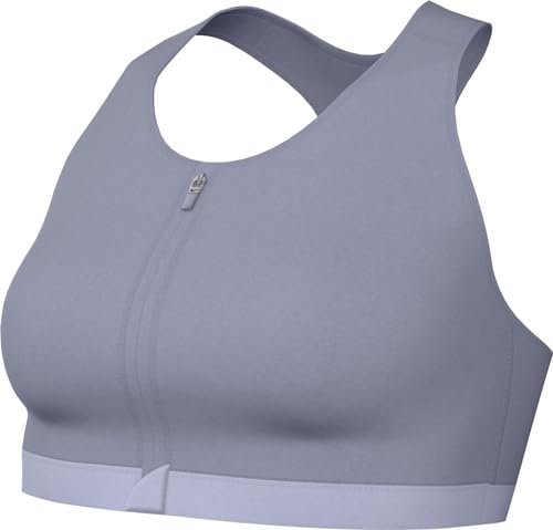 Nike DD1205-519 W NK DF SWSH Zip Front Bra Sports Bra Damen Nero Größe S