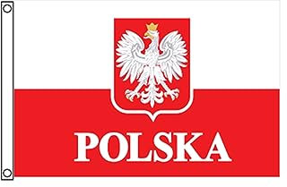 Stormflag Polnisches Nationalemblem Flagge Polska Flagge 60x90cm Polska Fahne 2x3ft Polyester 90g mit Ösen mit genäht. polyester 70 g with eyelets with stitched