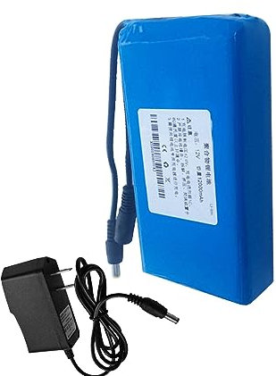 SSCYHT Batterie Li-ION Rechargeable DC 12 V, 4ah, 5ah, 6ah, 7ah, 9ah, 12ah, Batterie Lithium-polymère Portable pour Alimentation 12 Volts, avec Chargeur,12v12ah