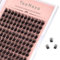 YOONOYA 144 grappes de Faux Cils Individuel 12mm Longueur D Curl DIY Cluster Volume Cils Individuels Naturelles Cluster Faux Cils DIY à la Maison Extensions de Cils Cluster Lashes (QD-12mm)