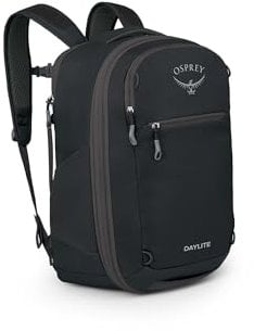 Osprey Daylite Expandable Travel Pack 26+6L – Praktisches, robustes, funktionales Handgepäckstück – Reisen - Black O/S