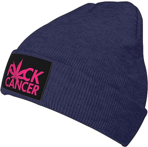 934 Wintermütze FCK Cancer Pot Leaf Strickmütze Unisex Mützen Atmungsaktivem Cuffed Plain Hat Für Skifahren Outdoor Winter