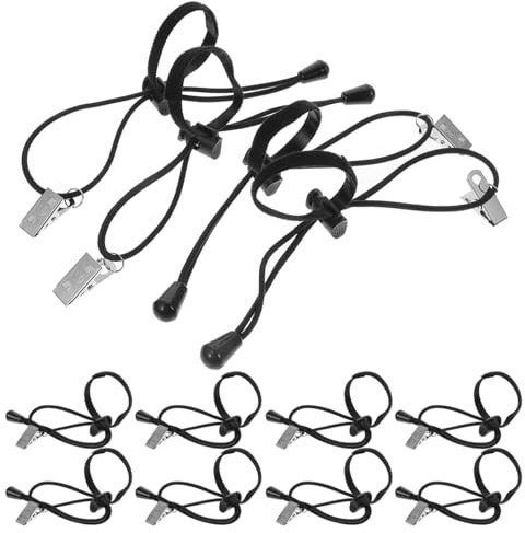 Gadpiparty 12Pcs Background Clips with Elastic Bands Metal Photography Backdrop Clamps Holder for Photo Video Studio Wrinkle-Free Backdrop Adjustment