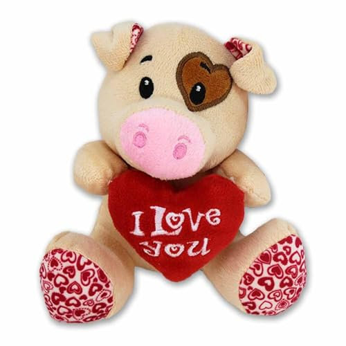 BEMIRO Schwein mit Herz I Love You - ca. 15 cm