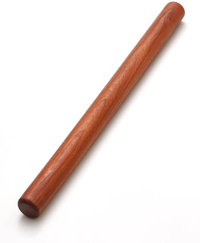 Premium 16 French Rosewood Rolling Pin for Baking- Tapered Handle-Free Design for Perfect Pizza Dough and Pie Crusts - Smooth Surface for Effortless Rolling