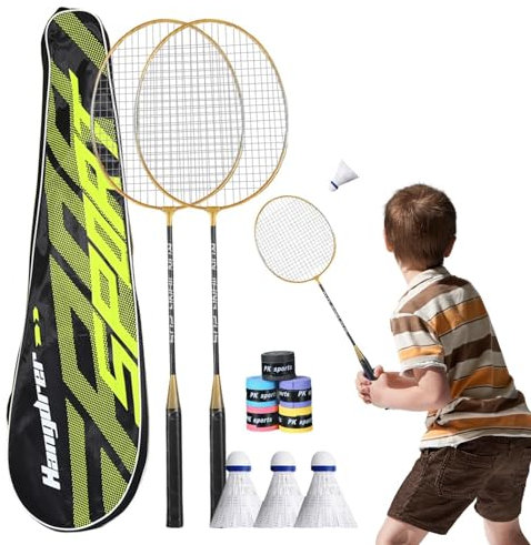 Badmintonschläger-Set – Badminton-Set für Erwachsene Hinterhof-Badminton-Set Badminton-Set für 2 Spieler professionelles Badminton-Set Outdoor-Badminton-Set Sport-Badminton-Ausrüstung für Erwachsene