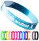 Jodimitty 10 Stück Personalisiertes Armband Silikon Armbänder Damen Herren, Custom Text & ICON, Bulk Armband für Event Festival Hochzeit Party Bewusstsein Motivation, 202x12mm (Mischfarbe)
