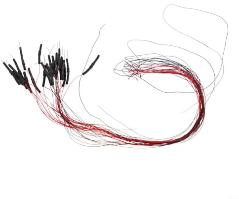 20 Stück vorverdrahtete warmweiße SMD-LEDs 0402 mit 12 V Leitungen, ideal für Eisenbahn- und Gebäudemodell-Layouts (weiß)