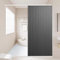 Icegrey Rideau de Douche Magnétique Pliable et imperméable avec Crochets, Séparation Humide et sèche, Rideaux de Douche en Polyester Lin très résistants pour Salle de Bain, Gris, 120x180cm