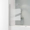 Schulte D1650 Duschwand Komfort, 80 x 140 cm, 5 mm Sicherheitsglas Liane, Fixil bestichtet, chromoptik, Duschabtrennung für Badewanne