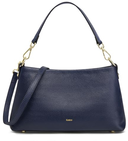 Kattee Leder-Umhängetaschen für Damen Trendige Geldbörsen und Handtaschen Weiche Schultertasche mit Verstellbaren Trägern