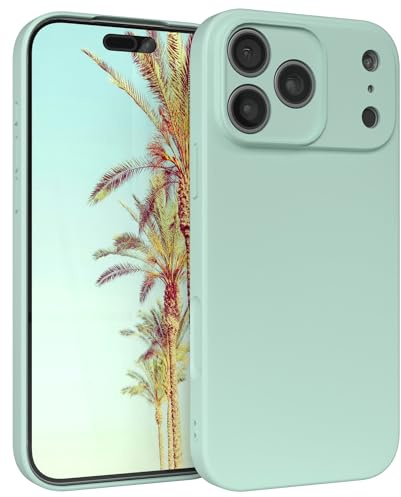 EAZY CASE - Silikonhülle für iPhone 17 Pro Max Hülle Silikon Case Grün weich stoßfeste Handyhülle Schutzhülle mit Kameraschutz Dünn Premium Schutz Cover TPU Phone Bumper in Pastell Mintgrün Matt