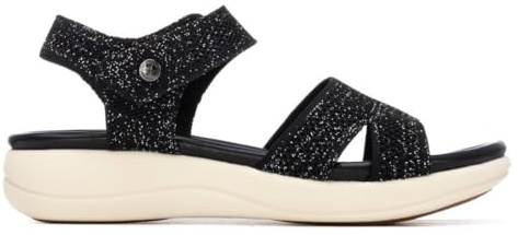 XTI - Sandalen Damen Schwarz - Bequeme und vielseitige Schuhe - Casual Mode - Modell 14515601 (Größe 37)