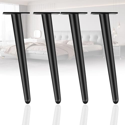 JIAJUTUI001 4 Pièces Pieds de Tabouret de Bar Meubles Coniques Remplacement Chaise de Cuisine Jambe Salle à Manger,Canapés et Autres D'armoire Bureau