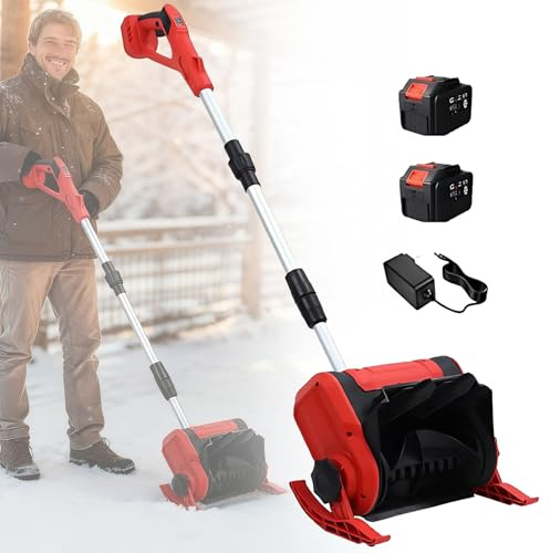 Akku-Schneeschaufel mit bürstenlosem Motor und Batterie-Kit, leicht für Auffahrt und Gehweg