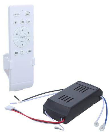 MERRYHAPY Mando a Distancia para Ventilador de Techo ABS, 6 Velocidades | Temporizador, Señal Infrarroja Fuerte a Través de Paredes, Emparejamiento Fácil, para y Dormitorios