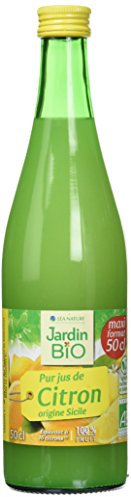 Jardin BIO étic - Succo di limone puro – 50 cl – 6 pezzi (50 x 6 = 300 cl)