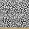 ABAKUHAUS Leopard-Druck Gewebe als Meterware, Schwarz und weiß, Schön Gewebten Stoff für Polster und Wohnaccessoires, 1M (148x100cm), Weiß und Schwarz