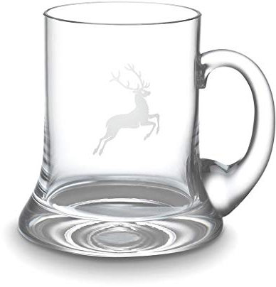 GMUNDNER KERAMIK Bierkrug Hirsch Füllmenge: 0.5 l Spiegelau