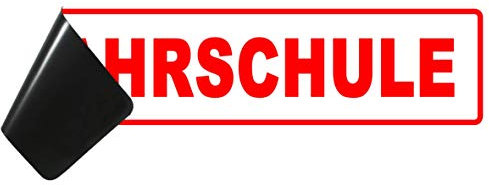 Fahrschule Magnetschild als 32x8cm Magnetfolie Fahrschulausstattung Fahrschulorganisation Magnetschild Warntafel Schild