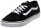 Vans Herren Filmore Decon Sneaker, Suede Canvas Black White, 38.5 EU