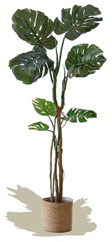 Maia Shop Plantas Artificiales Decorativas - Monstera 160 cm, Arbol Artificial, Planta Artificial Realista, Decoración Hogar