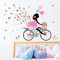 decalmile Wandtattoo Mädchen Fee Wandaufkleber Elfen Blumen Schmetterling Wandsticker Kinderzimmer Babyzimmer Wohnzimmer Wanddeko