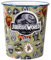 Zawadi Global Jurassic World Kids Childrens Waste Bucket Paper Bin Basket for Bedroom Study Desk Dustbin