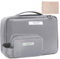 Reise-Make-up-Tasche, Kosmetiktasche, Make-up-Tasche, Kulturbeutel für Damen und Herren, Grau, 3 Stück