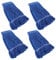 4Pcs Commercial String Mop Head, Loop-End Mop Head Replacement, Heavy Duty Mop Head Refills, 6 Inch Headband, Cotton Looped End Wet Cleaning Mop Refill for Home, Industrial and Commercial Use (Blue)