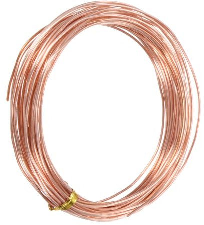 M METERXITY 99.9% Soft Copper Wire, 16 Gauge 33FT Pure Copper Wire for DIY Crafting/Jewelry Making/Gardening Plant/Beading, Craft Wire [1.3mm, 10M]