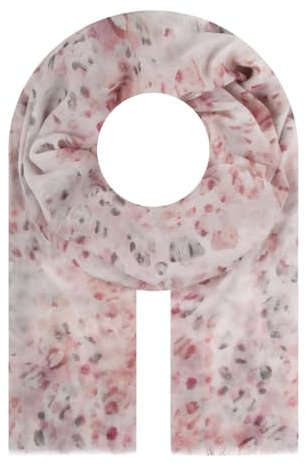 Majea Damen Halstuch Leo-Print Rosa 180cm x 70cm Viskose